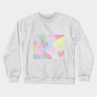 Abstract Rainbow Polka Dots Crewneck Sweatshirt